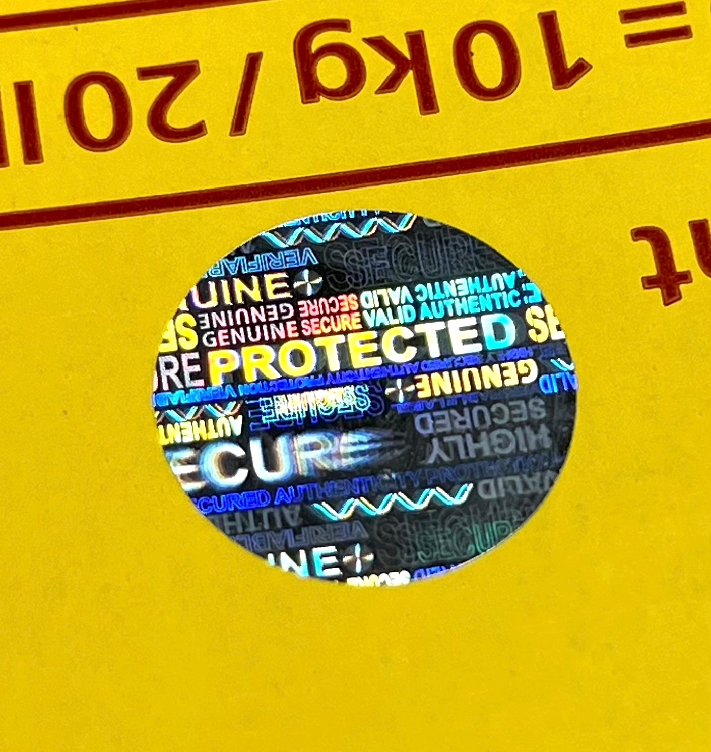 SH1020 "AUTHENTIC" Round Tamper Evident Security Hologram Sticker, Warranty Tamper Proof Holographic Labels