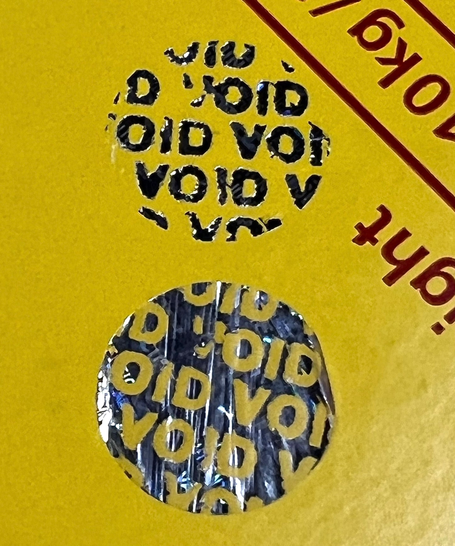 SH1020 "AUTHENTIC" Round Tamper Evident Security Hologram Sticker, Warranty Tamper Proof Holographic Labels