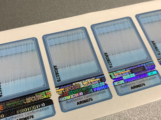 SH3052 Signable Security Hologram Stickers, Self-Destructible, Tamper Evident, Void Security Holographic Labels