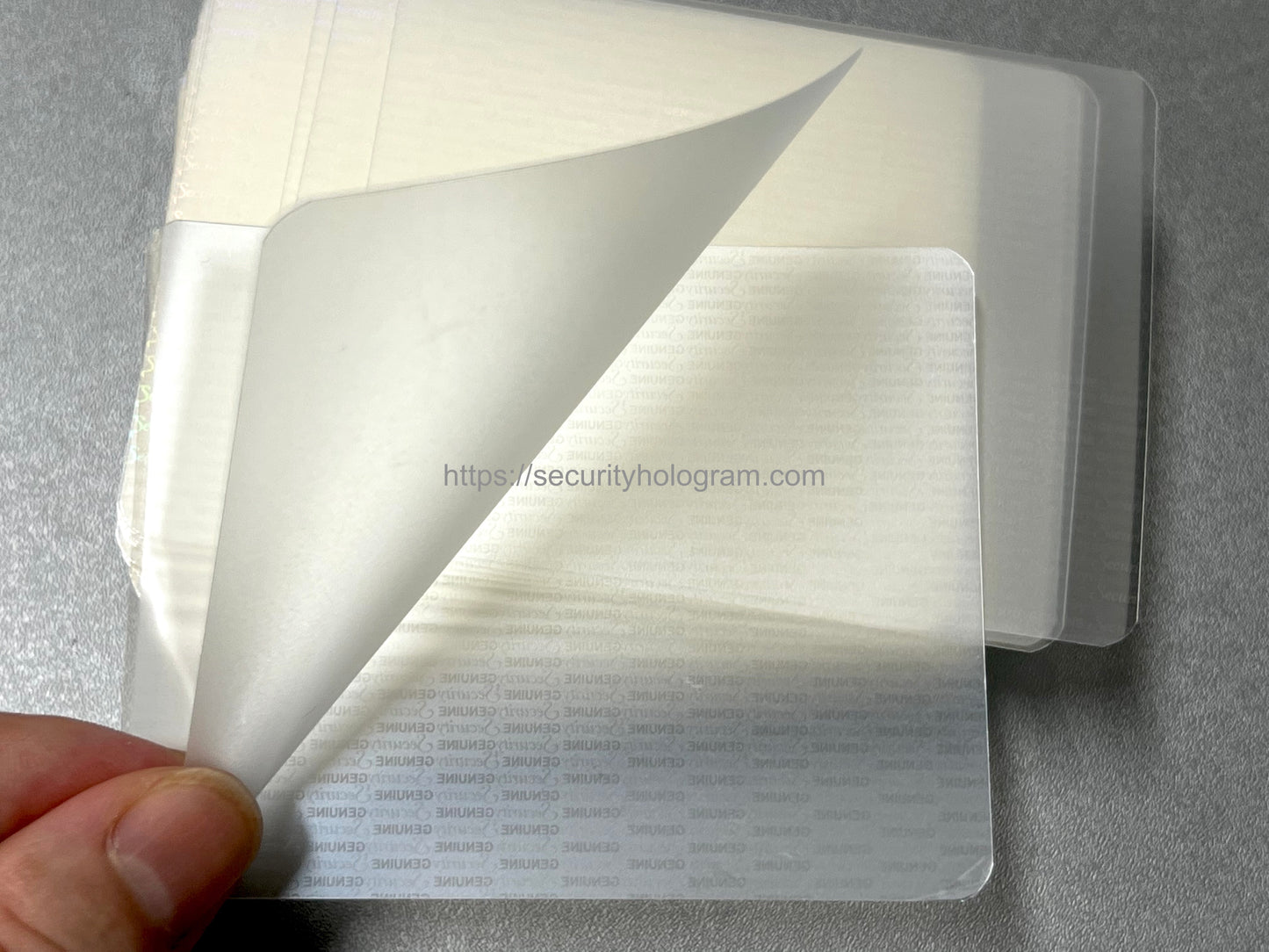 SHID-1206 Bolsa laminada térmica holográfica transparente