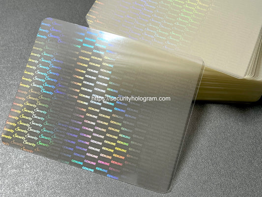 SHID-1206 Transparent Holographic Heat Laminate Pouch
