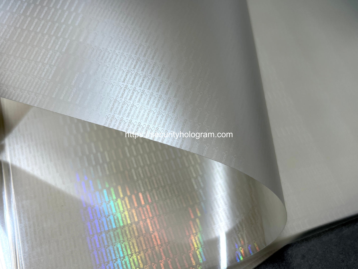 Semi Custom A4 Transparent Holographic Heat Laminate Pouch