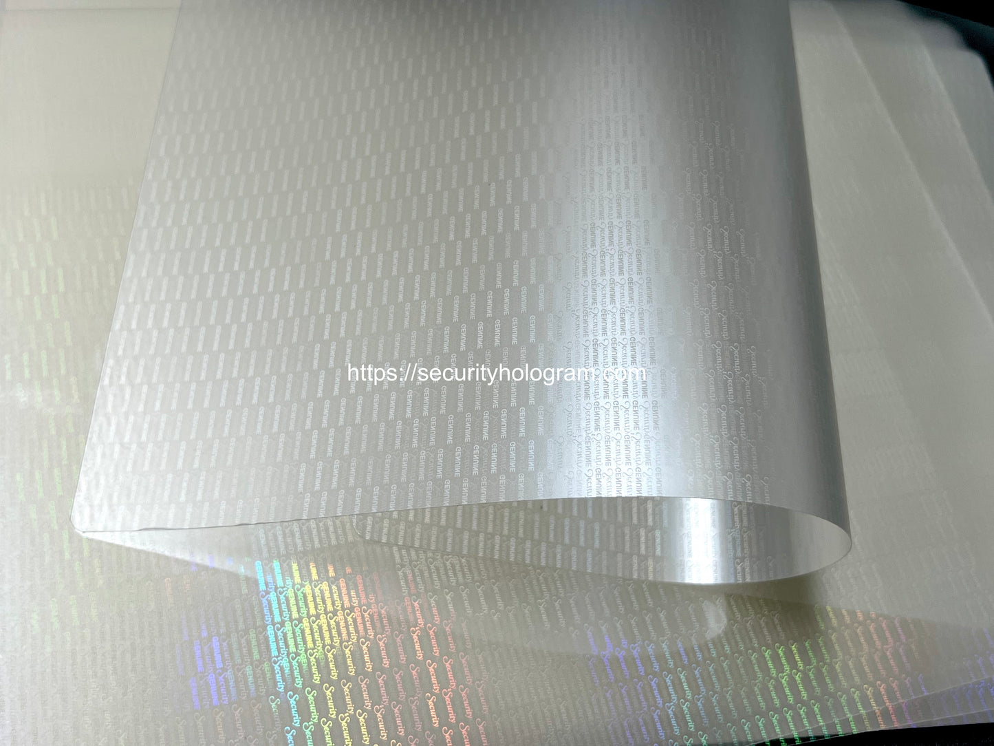 Bolsa laminada térmica holográfica transparente semipersonalizada A4 