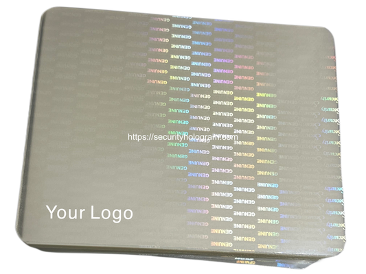 Semi Custom Transparent Holographic Heat Laminate Pouch, 2.953" x 3.780" (75x96 mm)