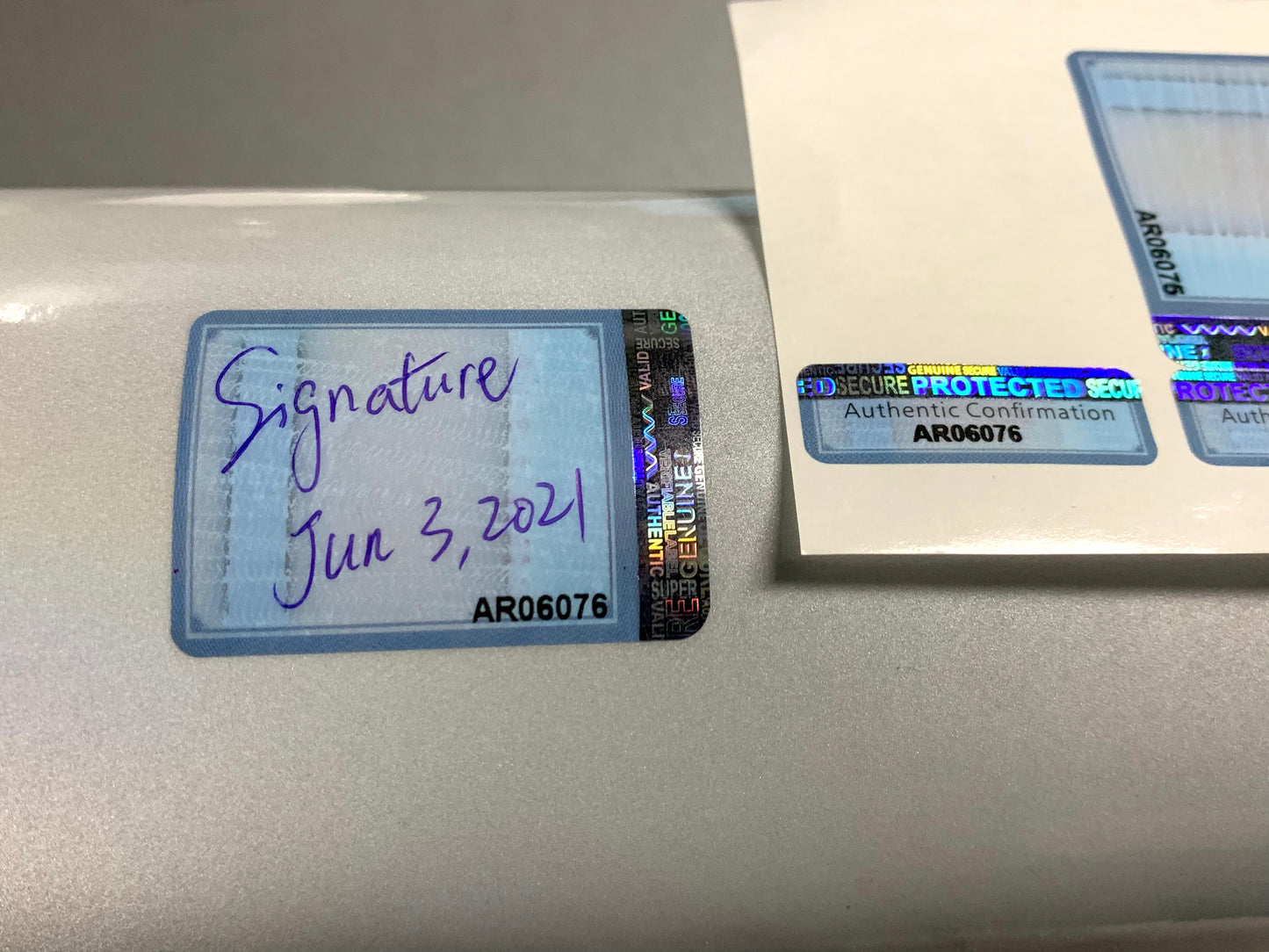 SH3052 Etiquetas adhesivas de holograma de seguridad firmables, autodestructibles, a prueba de manipulaciones, etiquetas holográficas de seguridad nulas