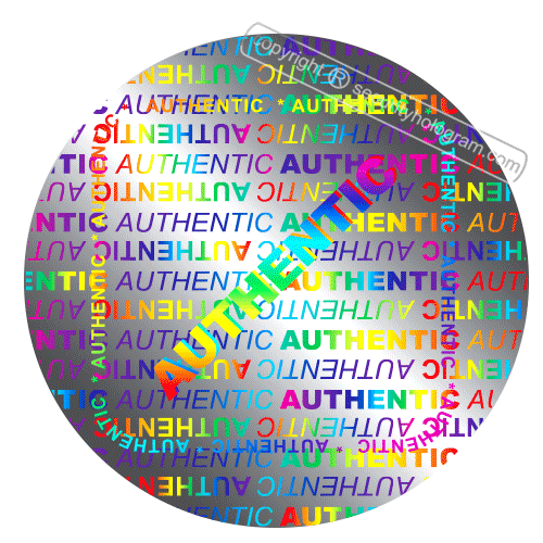 SH2016 "AUTHENTIC" Round Tamper Evident Security Hologram Sticker, High Security Sticker, Warranty Tamper Proof Holographic Labels, 810/8,100/81,000