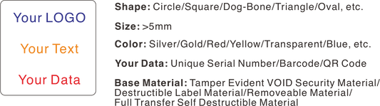 Fully Custom Security Hologram Stickers