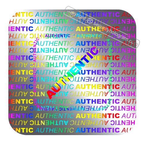 SH1014 "AUTHENTIC" Square Tamper Evident Security Hologram Sticker, High Security Sticker, Warranty Tamper Proof Holographic Labels, 1,000/10,000/100,000